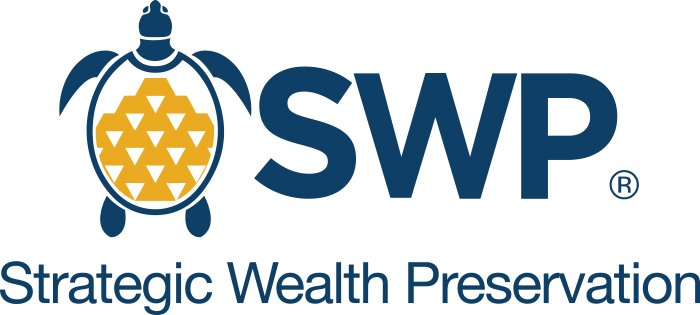 Strategic Wealth Preservation (SWP) logo featuring a turtle and gold bars, representing secure offshore precious metals storage in the Cayman Islands